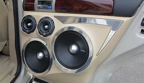 Large door speakers Custom Car Audio, Custom Cars, Ford Gt, Custom