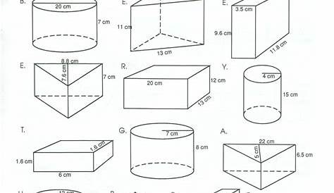 volume of cylinders worksheet