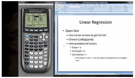 linear regression calculator worksheet 2.5
