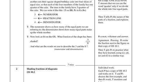 fraction lesson plan 3rd grade pdf