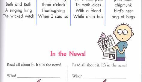 mad libs for first grade printables