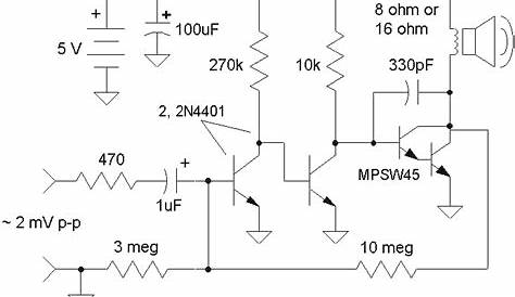 class t amplifier schematic