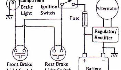 wiring diagram lampu rem motor