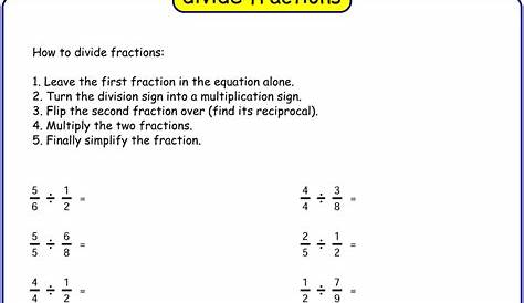 Dividing Fractions By Whole Numbers Worksheet 5th Grade - Thekidsworksheet