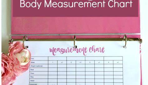 Free Printable Body Measurement Chart | Body Measurement Tracker