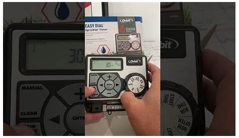 How to use the manual Feature on your orbit easy dial sprinkler timer