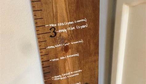 wooden growth chart diy