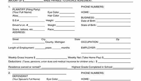 Lane County Divorce Print Printable Form - Printable Forms Free Online