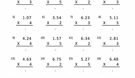 Printable Multiplication Sheet 5th Grade