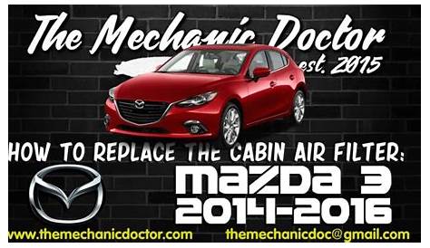 How to replace the cabin air filter : Mazda 3 2014, 2015, 2016