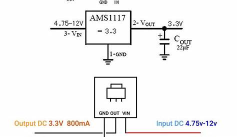 ams1117 3.3v circuit diagram