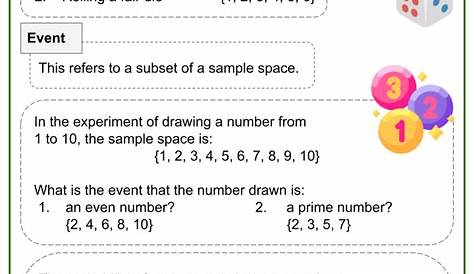 probability of simple events worksheets