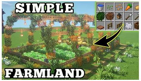 Minecraft Simple Farm Design | Minecraft Farm Design | Minecraft