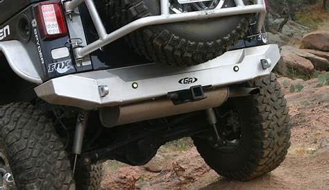 Jeep JK Aluminum Rear Bumper | GenRight Jeep Parts