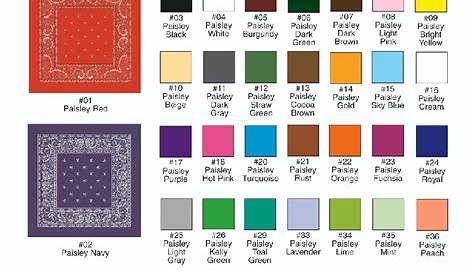 Paisley Bandanas | Color meanings, Colors and emotions, Mood color meanings