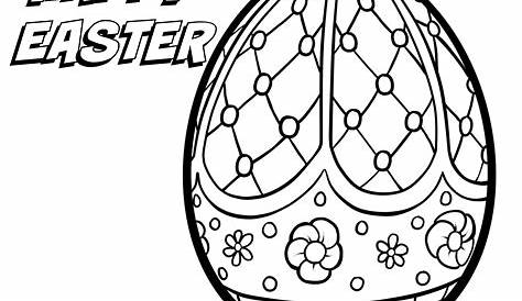 Free Printable Easter Coloring Pages Egg House Page For - Printable