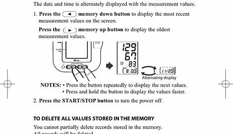 Omron HEM-780 User Manual | Page 19 / 28 | Original mode