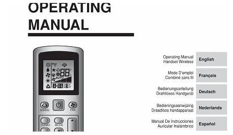 OPERATING MANUAL - Daikin