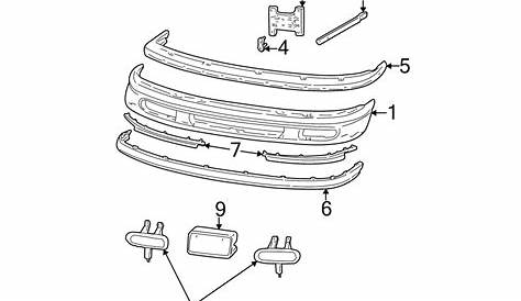 2021 ford f150 front bumper parts diagram