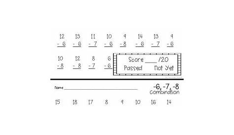 timed addition and subtraction worksheets
