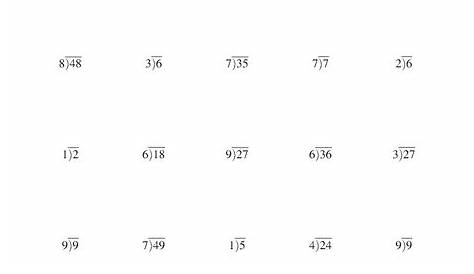 long division worksheets with remainders