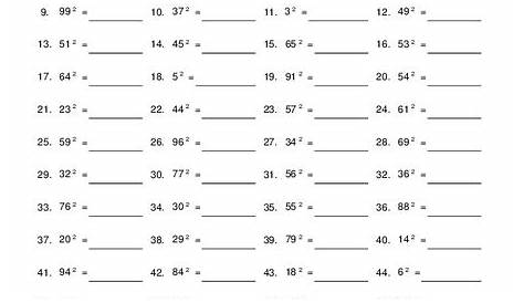 Exponents Worksheet for 7th Grade | Lesson Planet