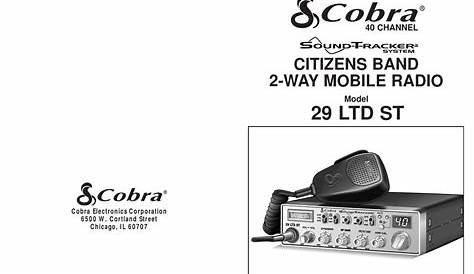 COBRA 29 LTD ST OPERATING INSTRUCTIONS MANUAL Pdf Download | ManualsLib