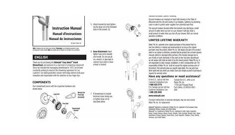 waterpik model wp-462w user manual