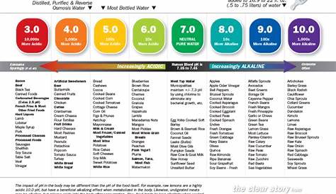 Food pH Levels | Acidic Food Chart | Alkaline Diet Chart