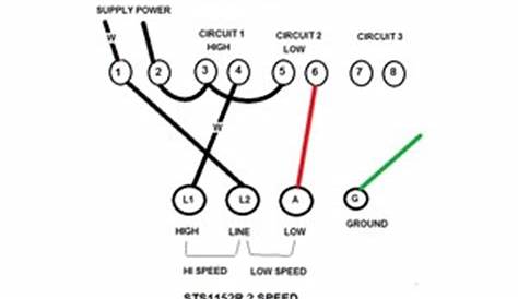 single phase 2 speed motor wiring diagram