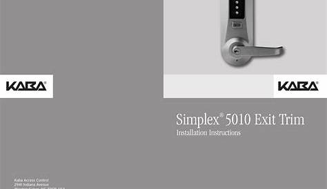 simplex lock manual