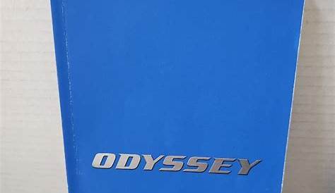 2016 honda odyssey owners manual