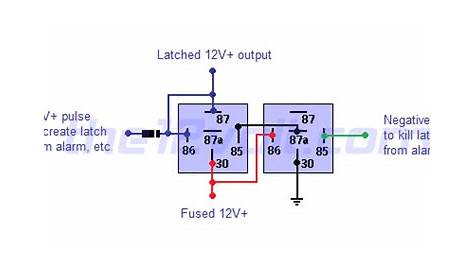 latching relay wiring diagram
