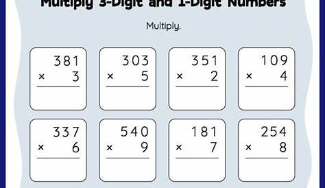 grade 4 multiplication worksheet