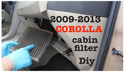toyota corolla air filter change