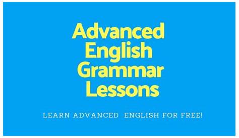 english grammar exercises advanced
