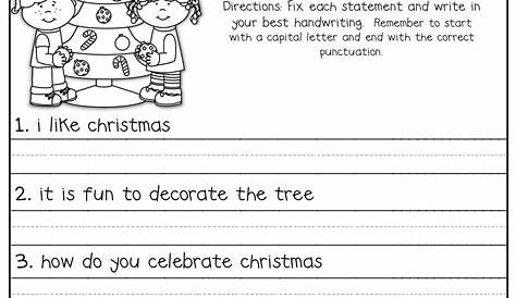 Christmas Writing Worksheets For 2nd Grade - aunnanews
