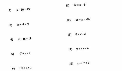 seventh grade math worksheets