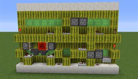Minecraft Automatic Sugarcane Farm Schematic