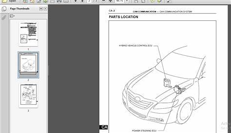 Toyota Camry Hybrid 2007-2009 Service Repair Manual-PDF DOWNLOAD