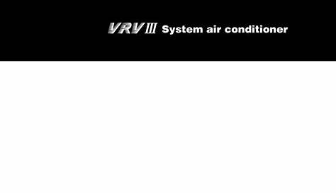 DAIKIN VRVIII RXYQ-PR1 INSTALLATION MANUAL Pdf Download | ManualsLib