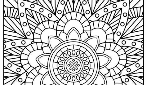 stress relief coloring pages printable