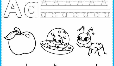 Free Alphabet Coloring Pages For Kindergarten - Coloring Walls