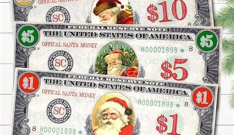 Printable Santa Money