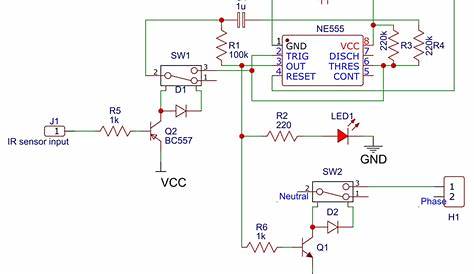 Build a Simple Motion Detector Circuit using 555 Timer IC and Relay to