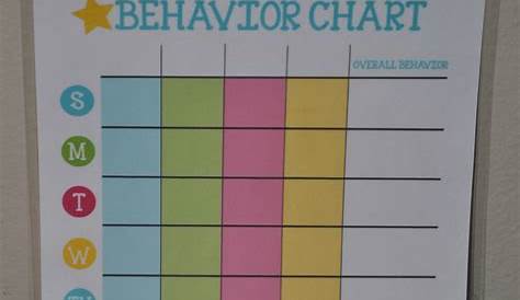 homemade behavior chart ideas for home