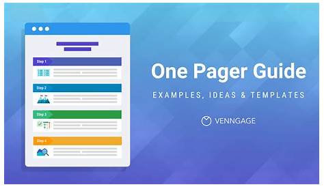 One Pager Guide: Examples, Ideas and Templates - Venngage