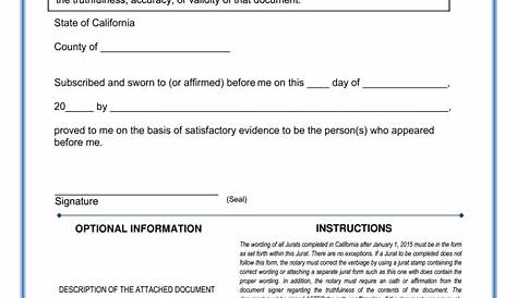 California Notary Jurat - Fill Online, Printable, Fillable, Blank