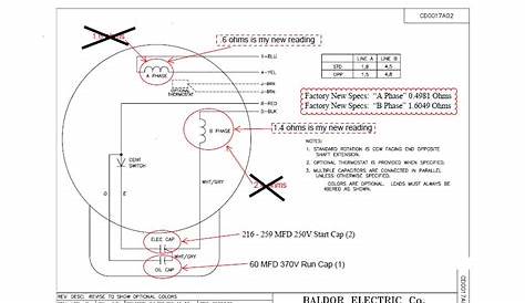 Baldor Single Phase Capacitor Wiring