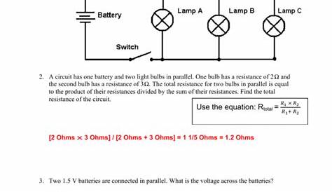 multiple choice questions electric circuits